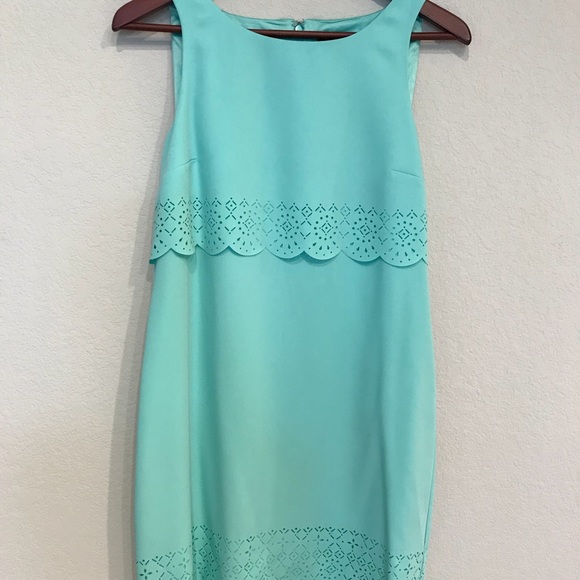 white house black market green dress